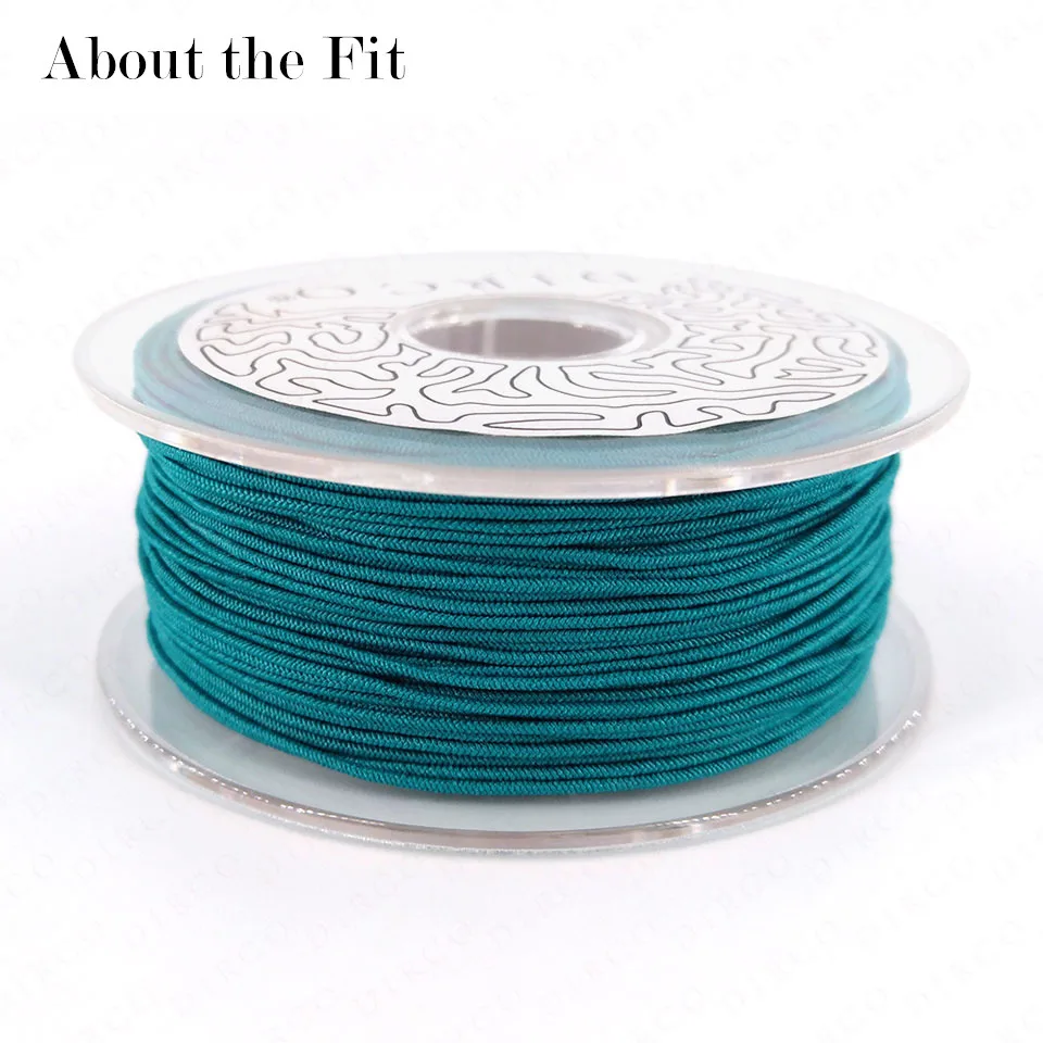 О Fit 1 мм 20 м Lastex Пряжа Нейлон стрейч Шнуры DIY аксессуары для ювелирных изделий бисер эластичные нитки Ручной Работы Выводы шнуровки - Цвет: labl