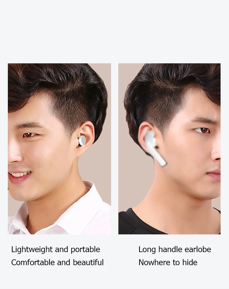 Bluetooth 5,0, сенсорное управление, беспроводные наушники, гарнитура, мини, Handfree, ушной крючок, гарнитура для Iphone, Android, телефона