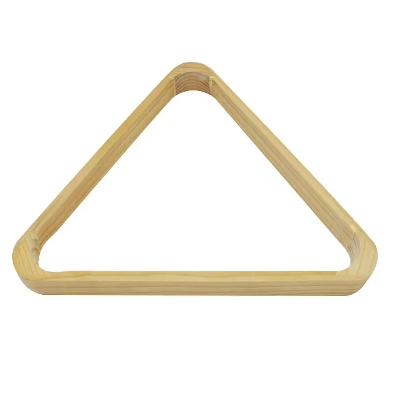 

Wood Triangle Shape American Billiard Balls Organize Sturdy Racks Snooker Game Club Storage Accessory