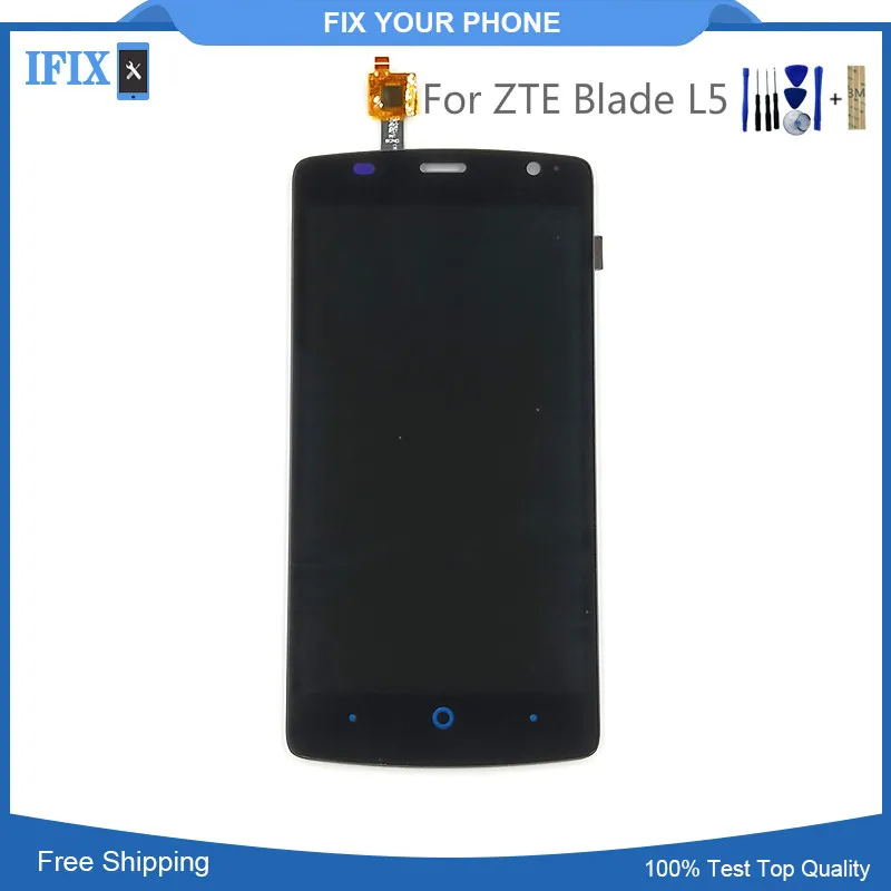 Для ZTE Blade L5 ЖК дисплей с кодирующий преобразователь сенсорного экрана в сборе
