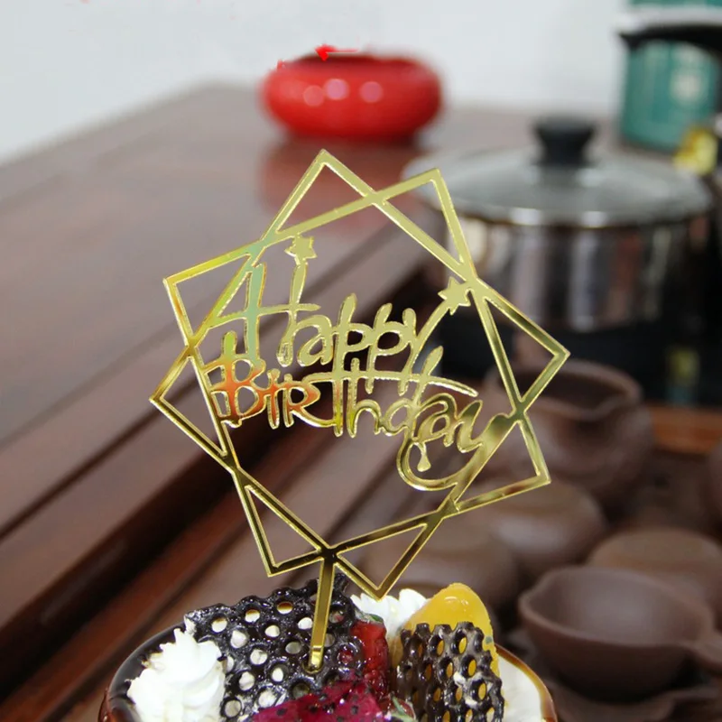 1 шт. красочный Топпер для торта Love флаги с надписью Happy Birthday Baby Shower детские
