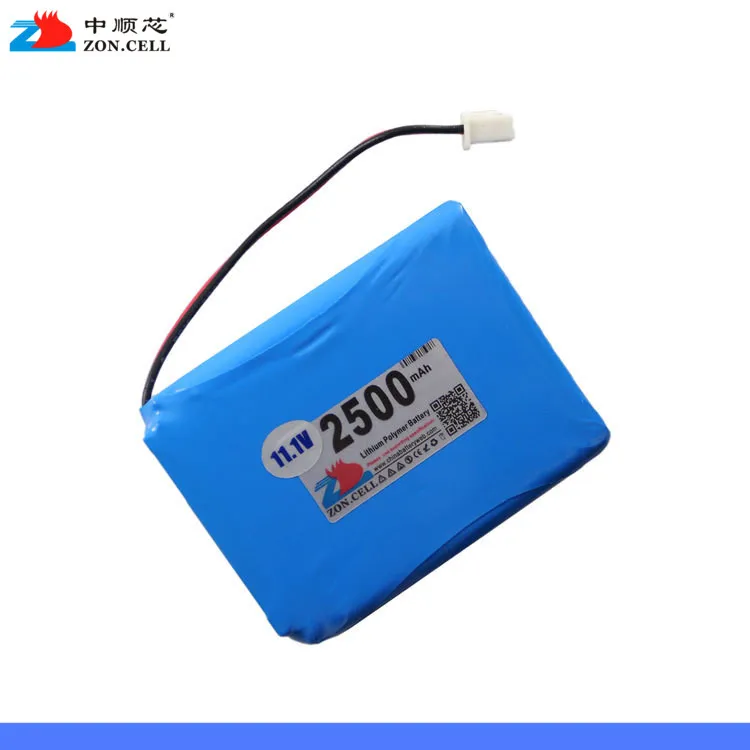 

In 2500mAh 554858 12V lithium polymer battery monitor switch 11.1V detector Rechargeable Li-ion Cell