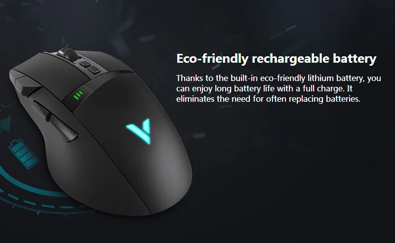 Rapoo E-sports игровая мышь светодиодный волшебный свет 11 программируемых клавиш беспроводной/проводной режимы перезаряжаемая Dota 2 компьютерная геймерская мышь