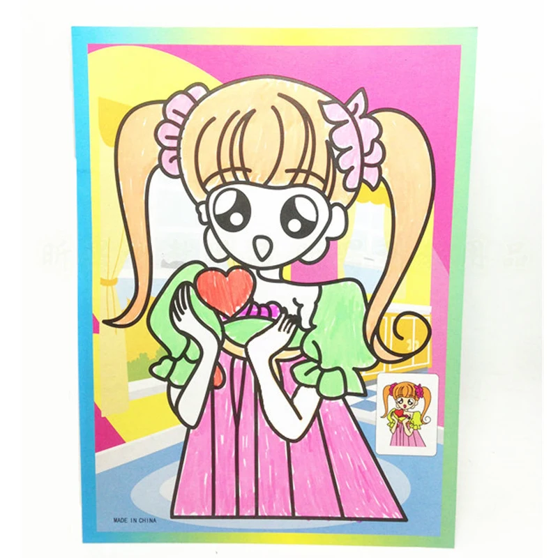 10 шт. Малый средних и больших размеров для Размеры Magic Цвет бумага скретч Арта ing