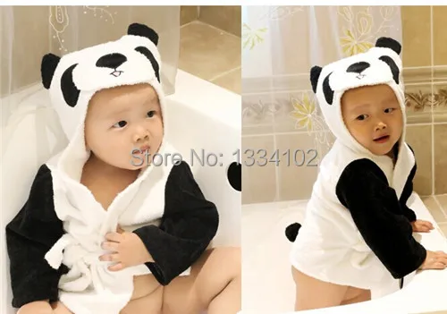Розничная продажа детский банный халат с животными для мальчиков и девочек