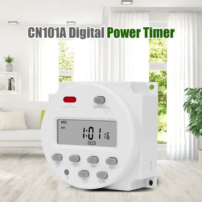5V/12V/24V/110V/220V CN101A Digital Power Timer 7 Day Programmable Time Switch Controller Relay Electronic | Обустройство дома
