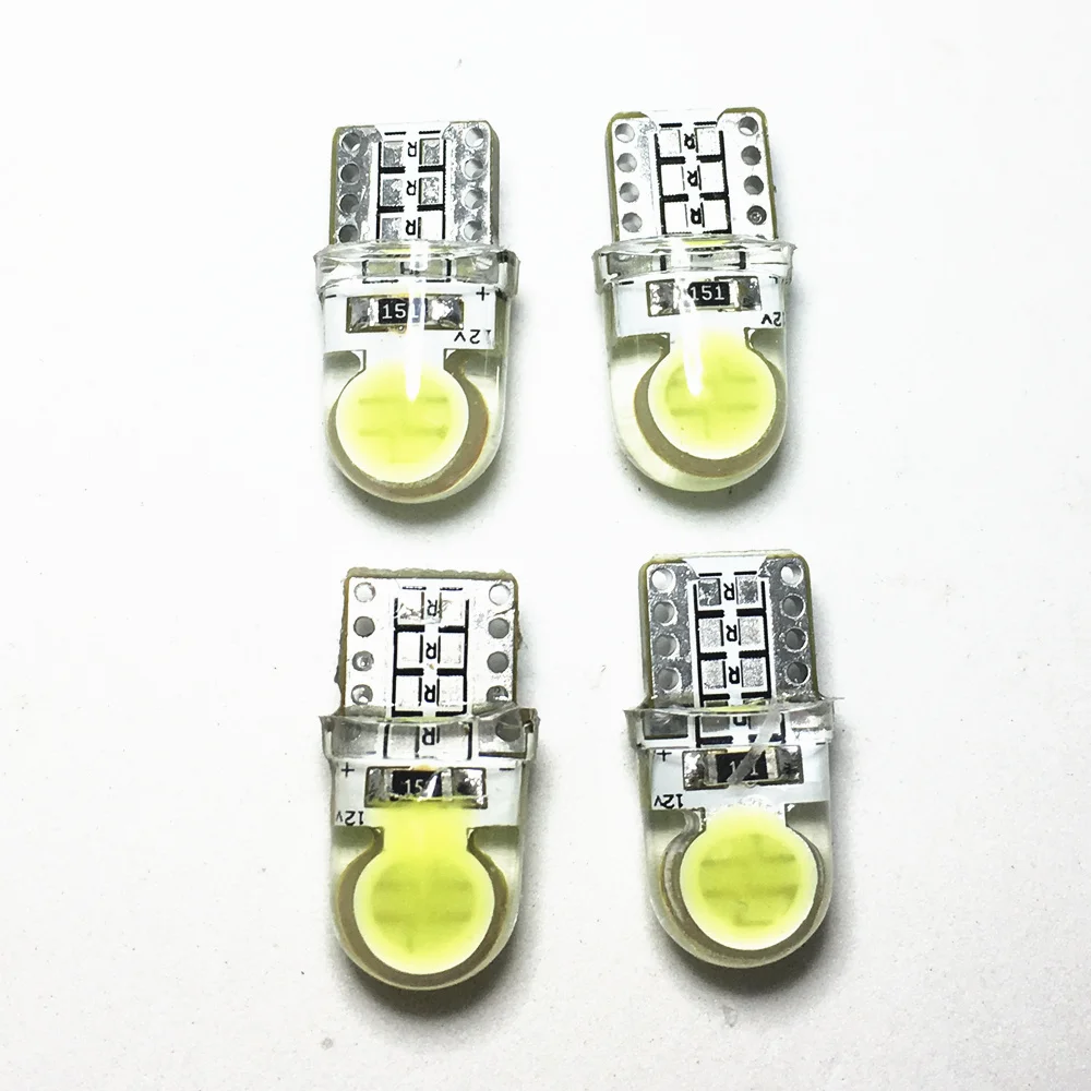 4 шт T10 LED W5W 168 194 багажник лампа COB белые автомобильные лампы приборные огни задние