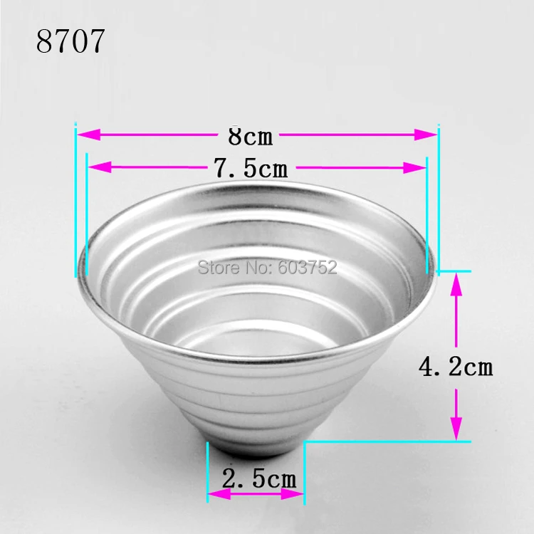

BAKEST 50pcs per lot 3d Tower Shaped Aluminum Alloy Cake Baking Moulds Pudding Fondant DIY Cake Pans