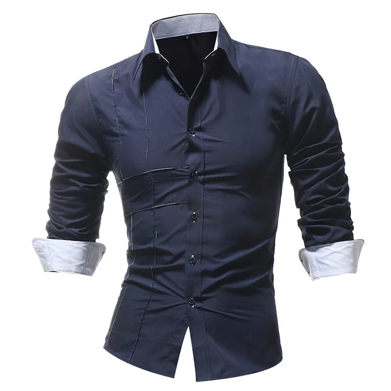 YUNCLOS новые мужские блузки деловые повседневные рубашки модная брендовая одежда