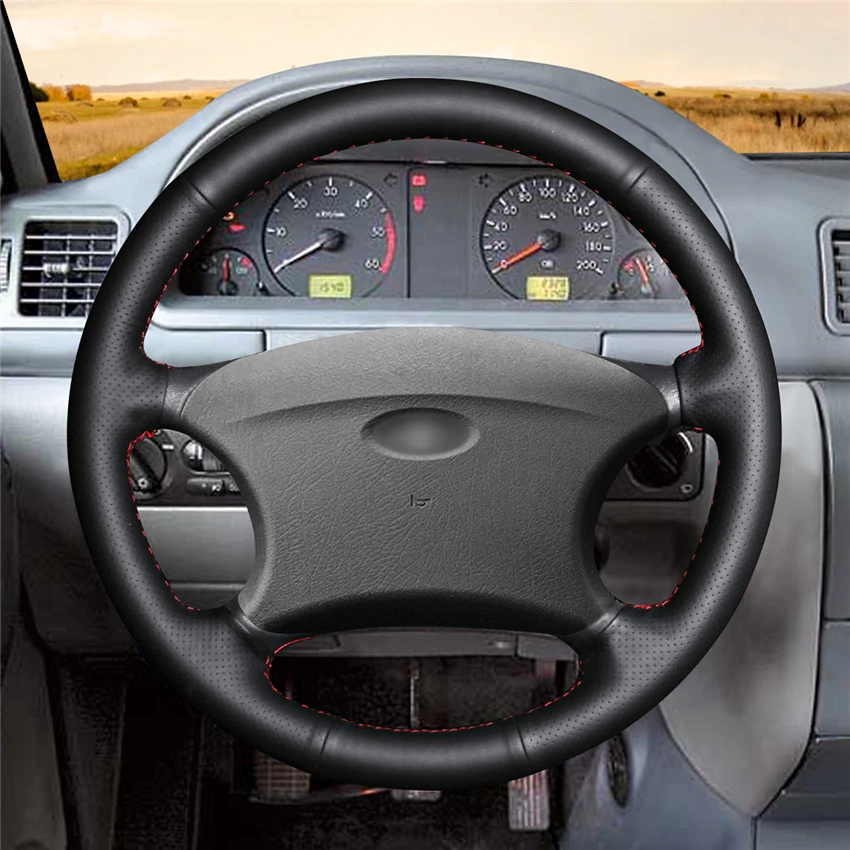 Сшитый вручную чехол рулевого колеса автомобиля из микрофибры для Chevrolet Niva 2002 2009