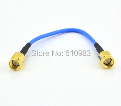 (5 pieces/lot) SMA Extension Jumper Cord Plug to male Coaxial Connector Adapter Blue RG316 Pigtail Cable | Обустройство дома