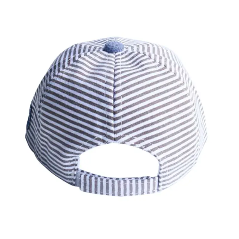 Летняя модная Милая Детская полосатая шапка из смеси хлопка Детский