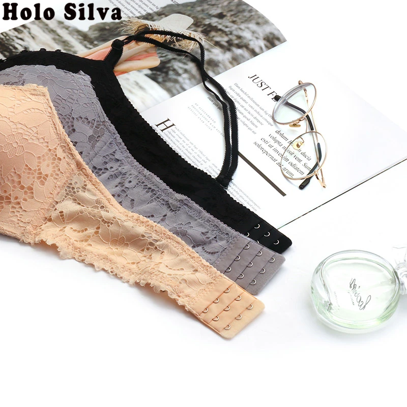 Women Push Up UnderWire Sexy Lace Bra Seamless Bras Girls Adjustment Small Chest Underwear 75A B Cup | Женская одежда