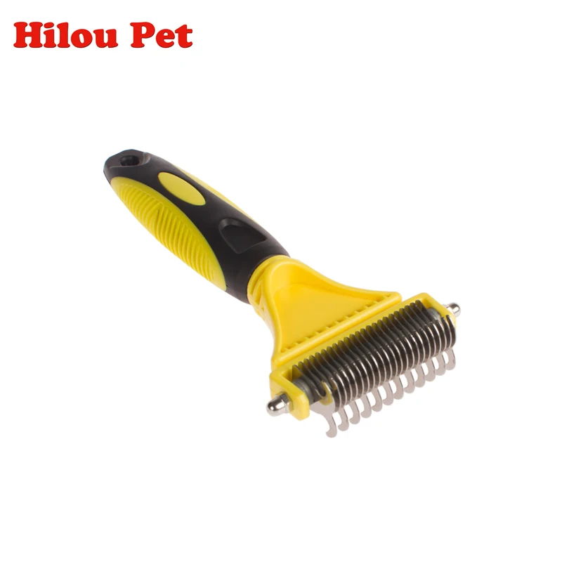 Классическая двусторонняя щетка для домашних животных из меха и шерсти ухода за