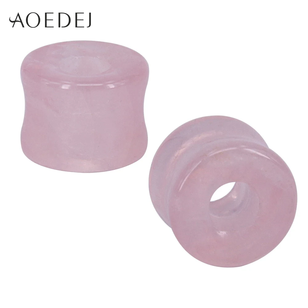 Pink AOEDEJ 6-16 мм 7 цветов камень пробки и тоннели плоти тоннели камень пирсинг расширитель уха мужчин Wo мужчин s ушные датчики расширитель полые - Окраска металла: Pink