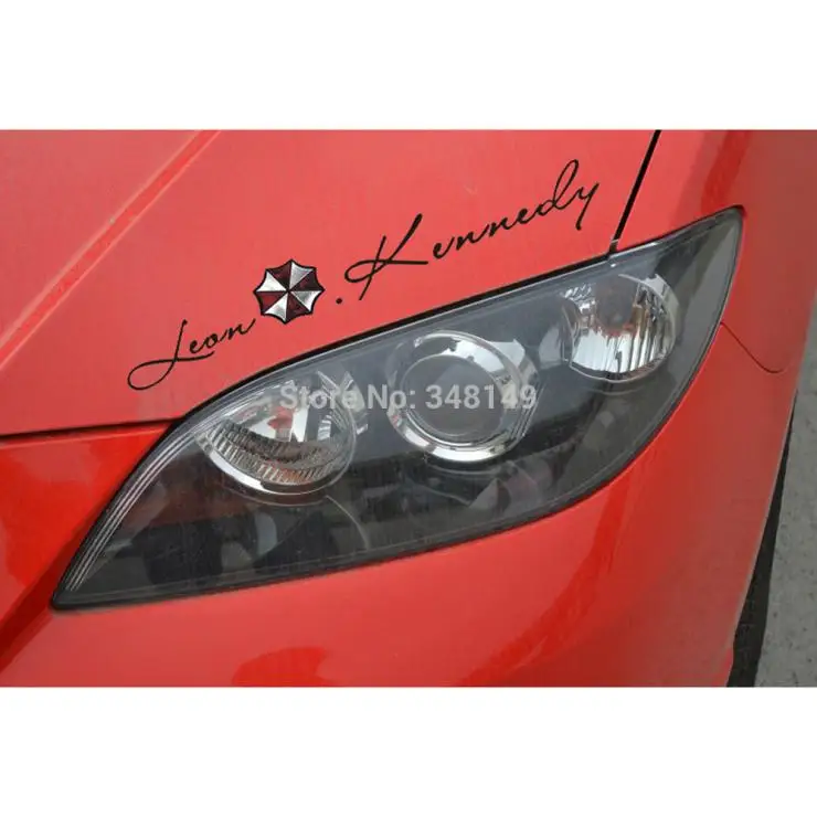 

Aliauto Car-styling Umbrella Leon Kennedy Eyelids Car Stickers & Decal Accessories for Volkswagen Polo Golf Ford Focus Toyota