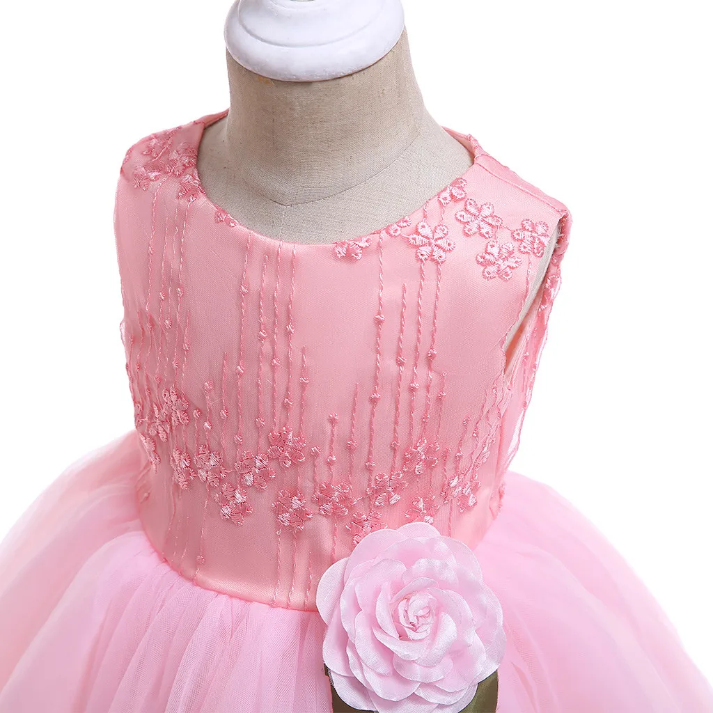 Floral Baby Girl Princess Bridesmaid Pageant Gown Birthday Party Wedding Dress Beautiful Fashion Girls Infant Dresses | Детская одежда