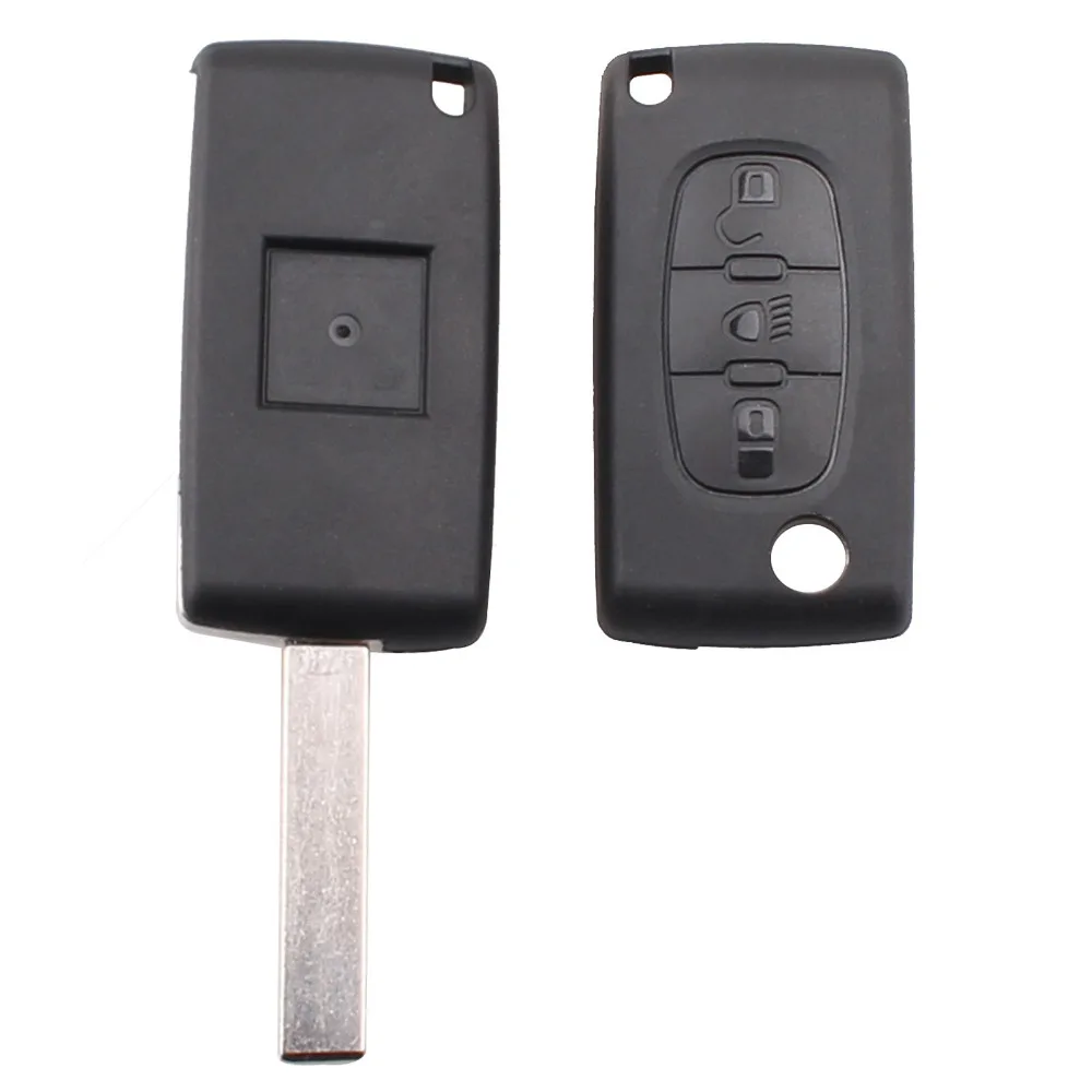 3 кнопки флип ключ чехол пустой корпус для Citroen Xrasa Picasso C2 C3 C4 C5 C6 C8 CE0523 с паз без