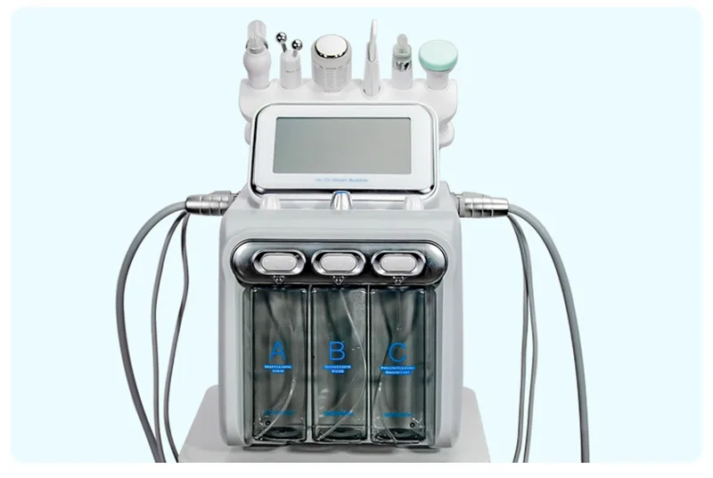 6 In 1 H2O2 Hydra Dermabrasion BIO Lift Spa Facial Machine Hydro Microdermabrasion Facial Machine Water Qqua Peel Cold Hammer
