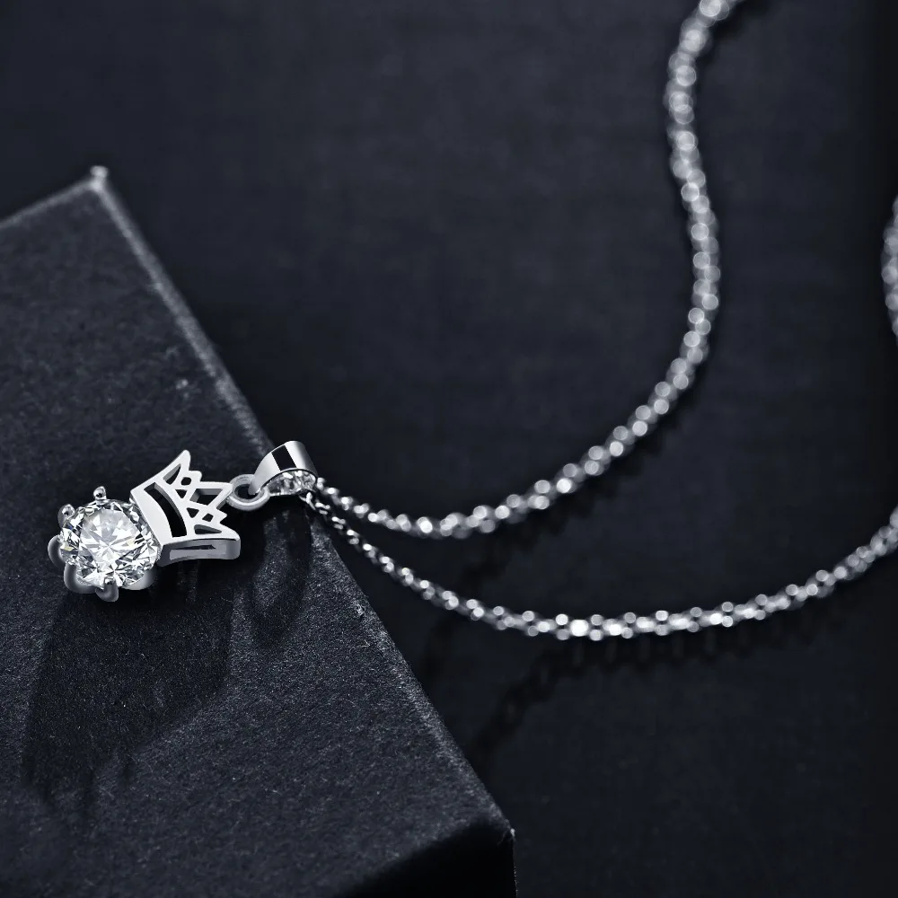 Женское колье с кристаллами vendimia Серебряное чокер цепочкой и подвесками|pendants for