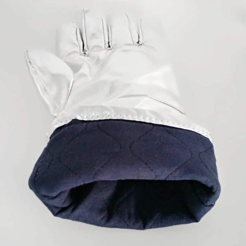 

Work Gloves Heat Insulation 1000 Degree Aluminum Foil Fabric High Temperature Working Thermal Radiation Glove Fire Protection