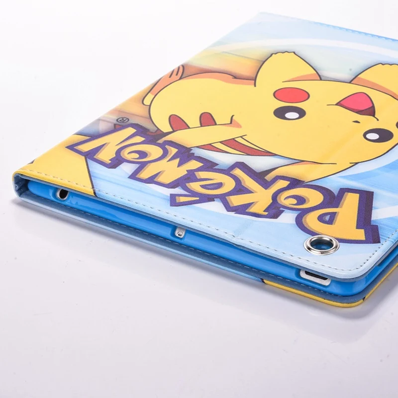 Чехол для Apple ipad mini 3/2/1 Pokemon Go cute Pikachu tablet PU кожаный чехол с откидной подставкой |