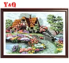 Набор для вышивки пейзажами из шелка и хлопка, 181411 шт.