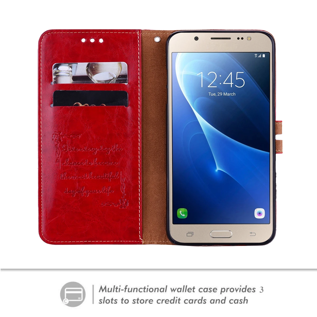 Чехол для телефона Samsung Galaxy J510 J5 2016 версия кошелька кожаный чехол с подставкой