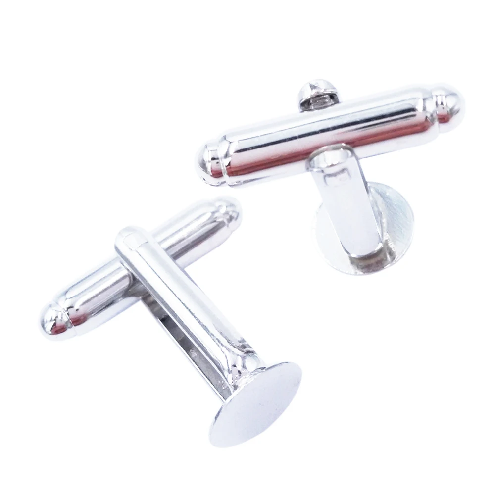 Оптовая продажа 7 цветов Безель пустые запонки фурнитура заготовки-Запонки базы