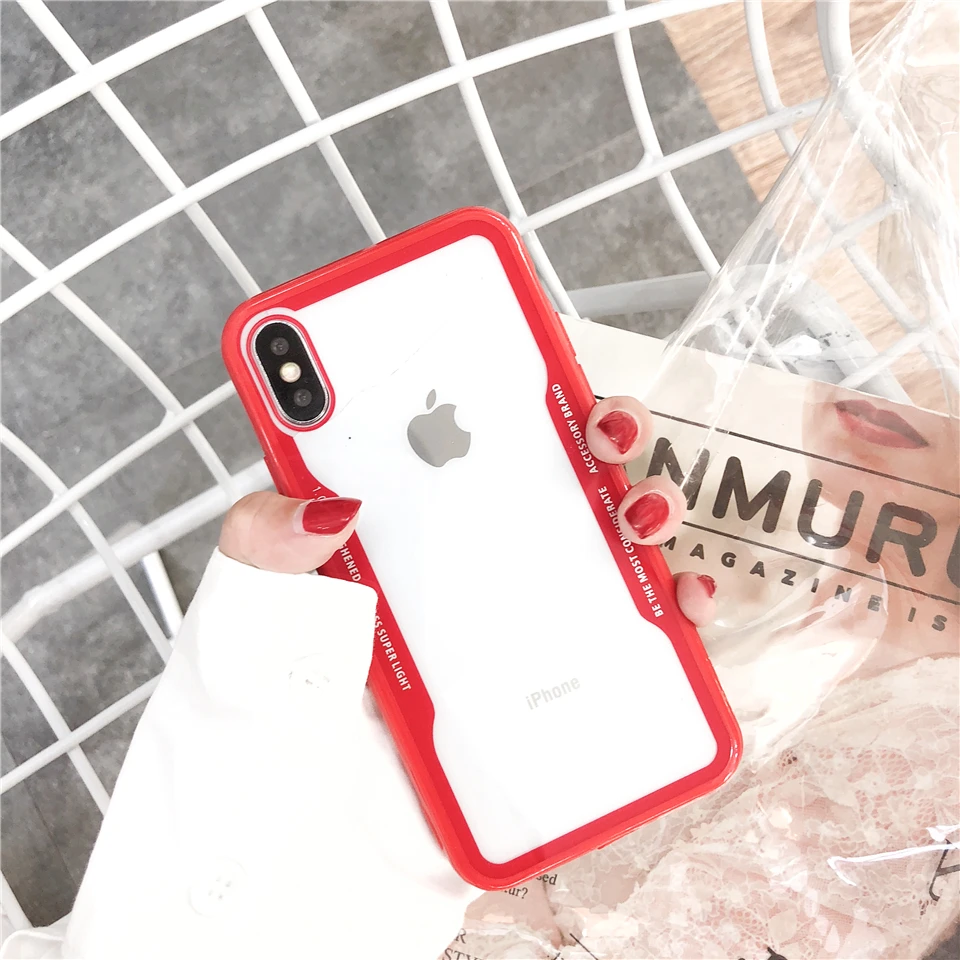 Anti-Shock Glossy Transparent TPU Mirror Case For iphone X 6 6s 7 8 Plus Cover Soft Silicone Shell Glass Touch Phone Cases Bag |