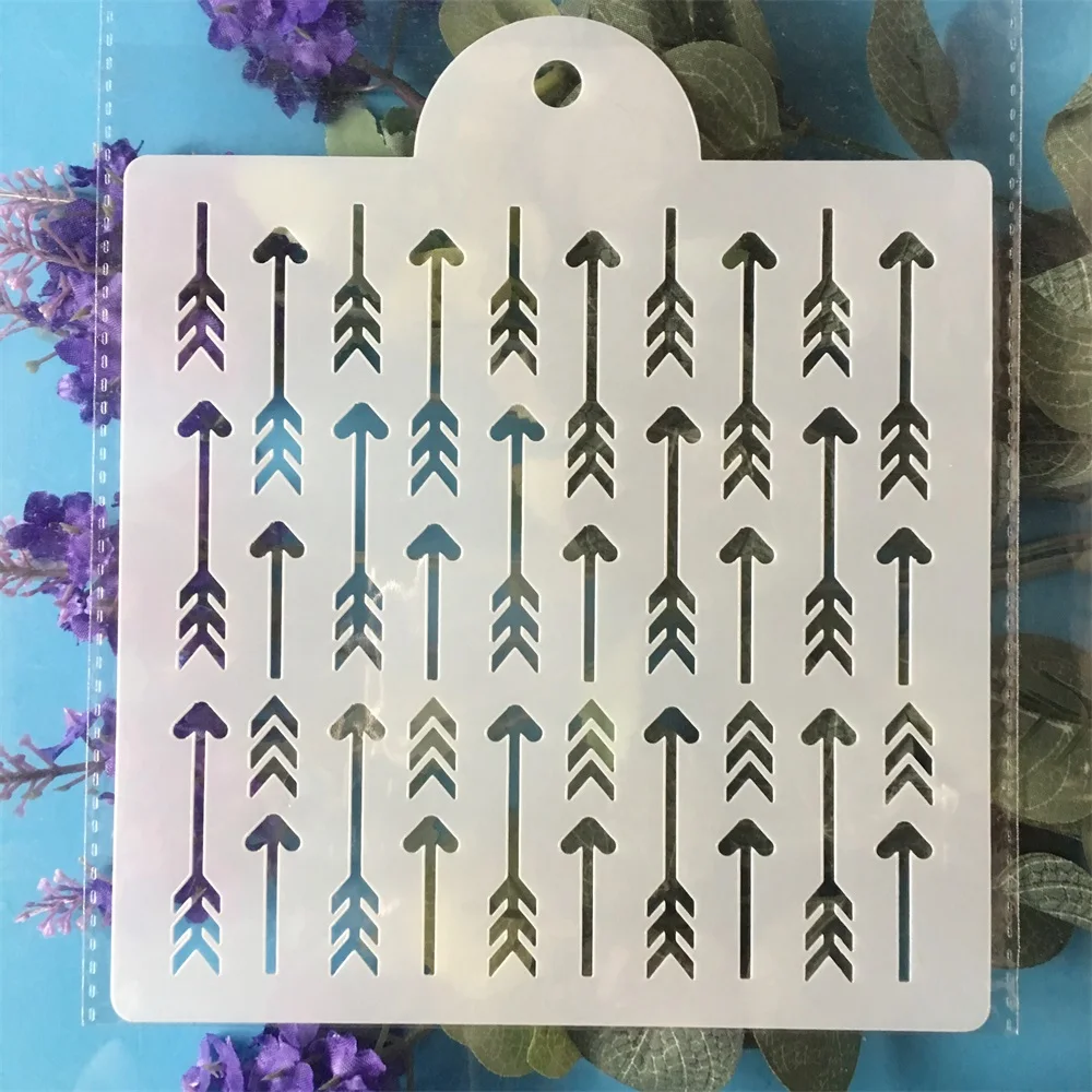 Декоративный трафарет 15 см со стрелками для самостоятельной сборки|Трафареты| |