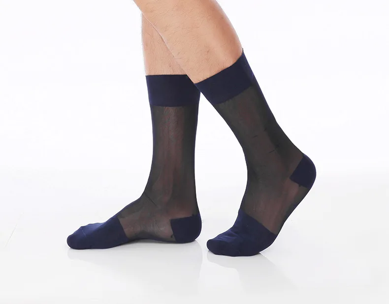 Calcetines Hombre Новое поступление тонкие мужские носки Новые мужские с дезодоратором Дышащие Ультра-тонкие однотонные трубчатые деловые чулки