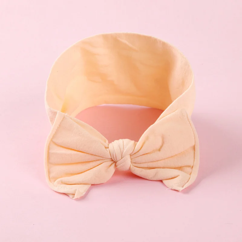 Style D-Peach Нейлон обруч с бантом, универсальный размер, Узел Лук нейлоновые оголовья, широкие нейлоновые головные уборы вы выбираете цвет - Цвет: Style D-Peach