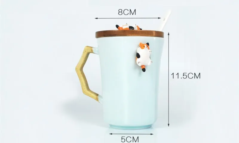 Японские милые 3D керамические кружки с котом, креативные парные чашки для офиса, кофе, молока, чая, кружка для детей, чашка для путешествий, подарок для друга