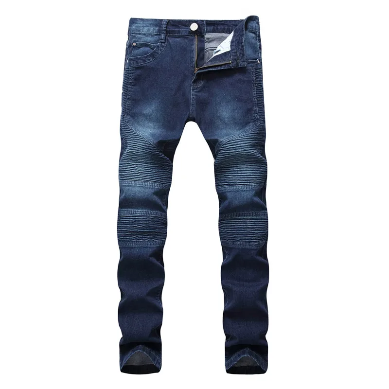 Джинсы мужские рваные зауженные в стиле хип хоп|biker jeans|designer biker jeansmens jeans |