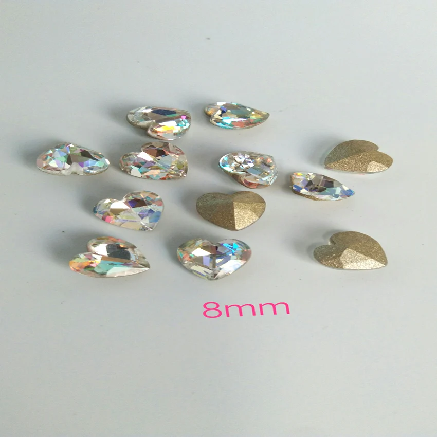 5pcs Super Glitter Crystal Nail Gems Oval Raindrop Diamond Shinny Stone Nail Art Rhinestone Jewelry Phone Manicure Tools