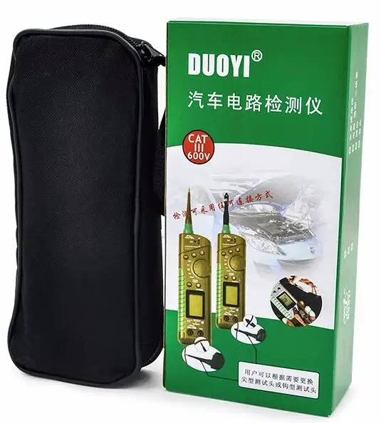 DUOYI DY2203 тестер цепи электромобиля емкости автомобильный 12 ~ 30 в Бесплатная