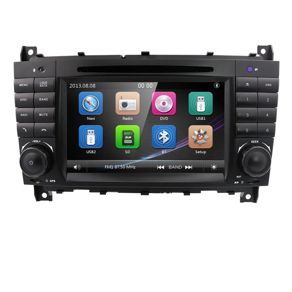 " автомобильный dvd-плеер для Mercedes Benz c-класс W203 2004-2007 CLC W203 2008-2010 CLK W209 2005-2011 gps Bluetooth Радио стерео аудио