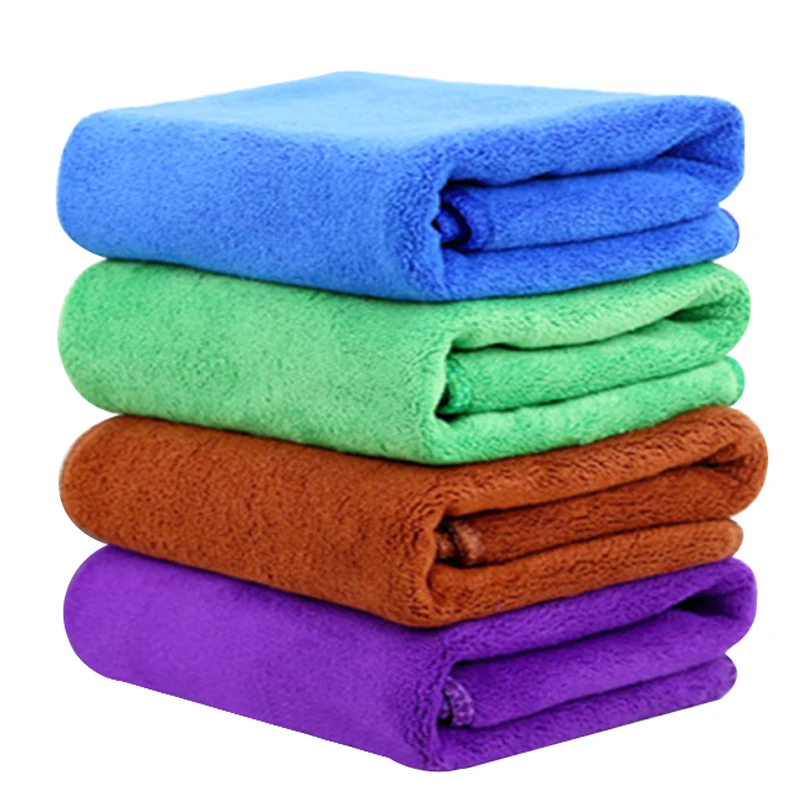 30*70cm Car Wash Towel Cleaning Tool 4 Colors Ultra Soft Microfiber Cloth for Car Wax Polish Car-styling Auto Care Detailing