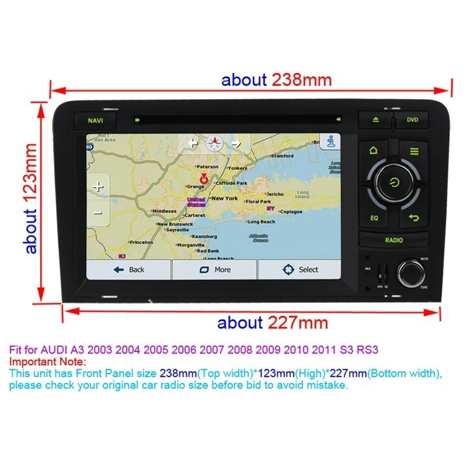 Android автомобильный Интеллектуальный мультимедийный радио видео плеер для Audi A3 S3