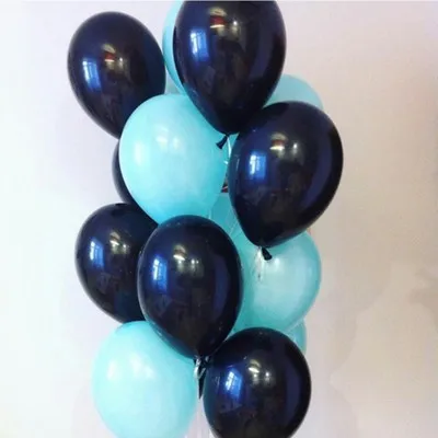 tiffant blue black 50 шт./лот Новинка популярные 10 дюймов серый шар разноцветные матовые латексные ксенон надувные для свадьбы День рождения декоративные шары - Цвет: tiffant blue black