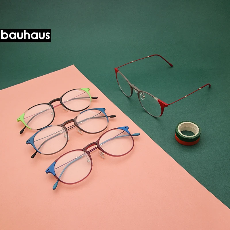 Bauhaus оправа для очков женщин и мужчин очки по рецепту модные дизайнерские круглые