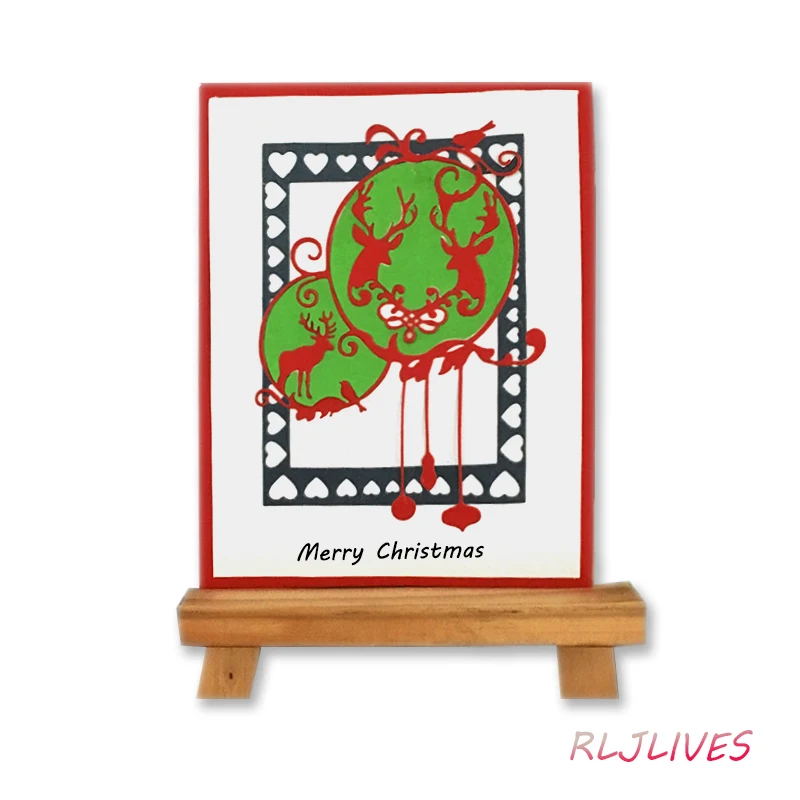 Рождественский олень металлические штампы трафареты для сделай сам скрапбукинг