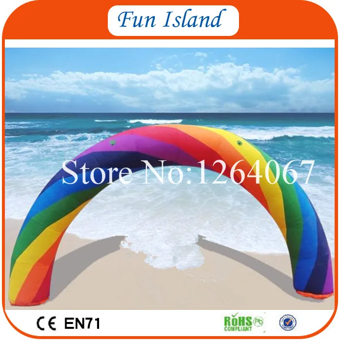 Бесплатная доставка Лучшее качество надувная Радужная АРКА Рекламная арка на