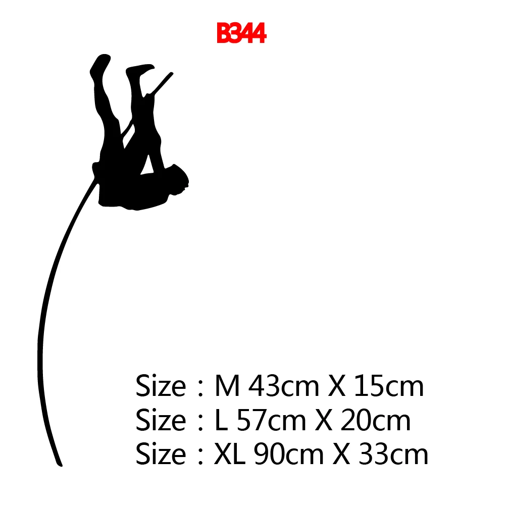 Delicate Sports Pole Vault Pvc Wall Decals For Living Room Vinyl Sticker Mural Poster Children Decal Creative Stickers | Дом и сад