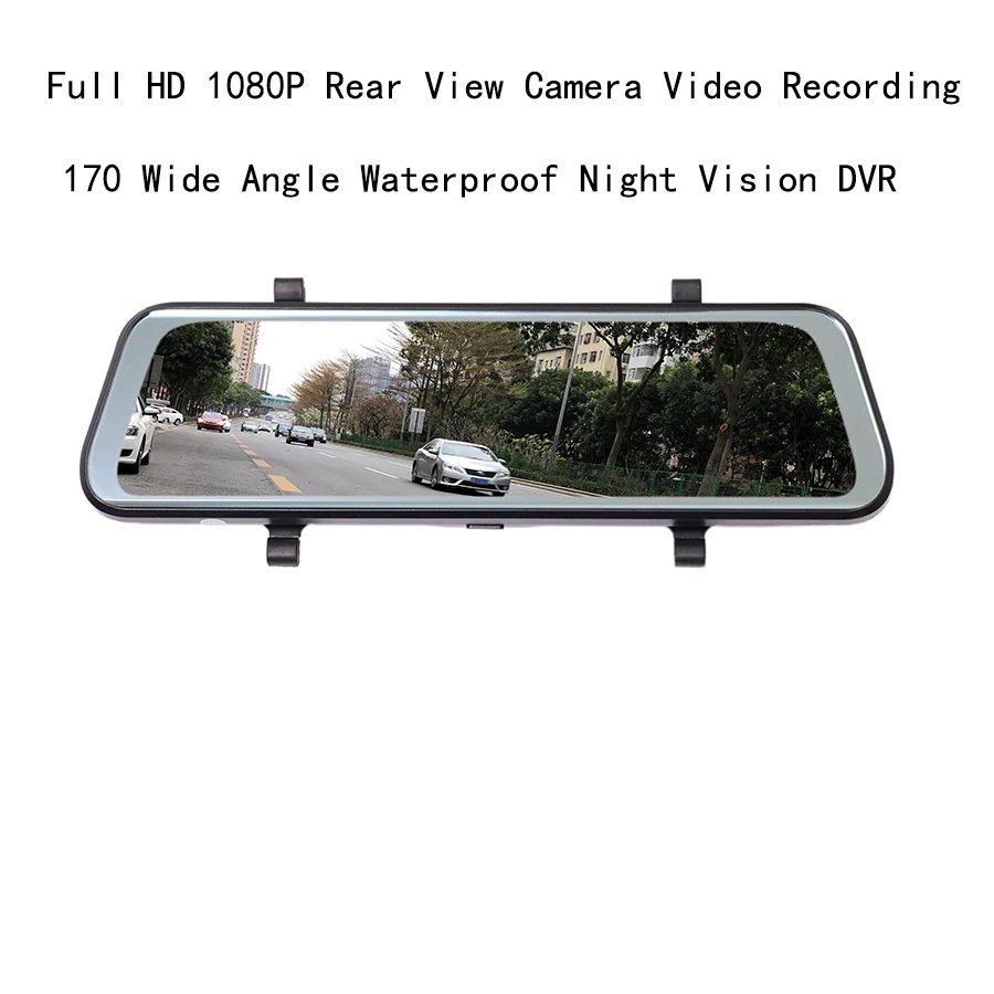 Otstrive 10 дюймов полный экран двойной объектив DVR Full HD 1080P задняя камера зеркало