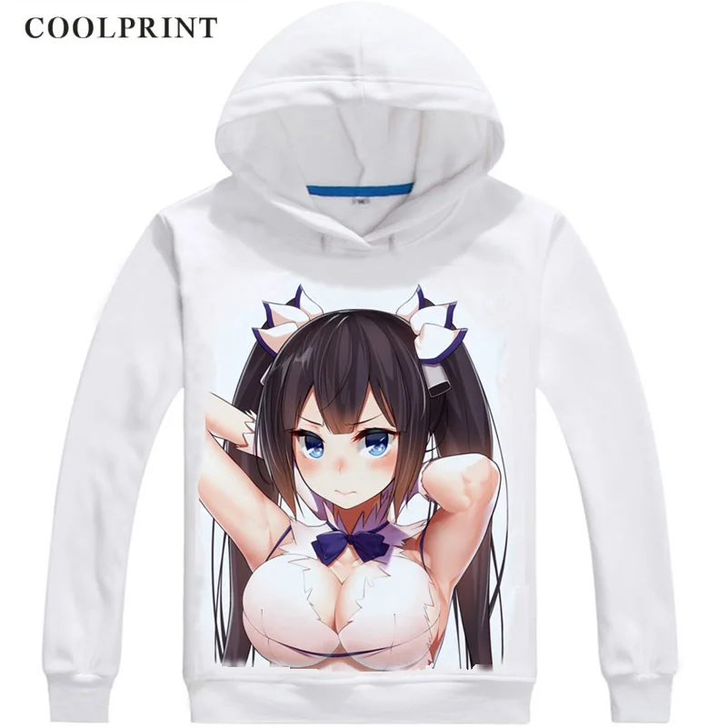 Толстовки DanMachi семейство мужские толстовки в стиле хип хоп Аниме Толстовка с