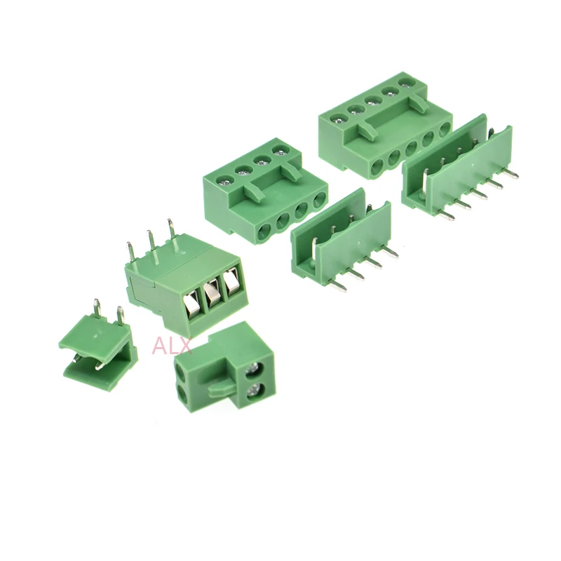 10 комплектов HT5.08 2/3/4/5/6/7/8/9 pin прямой угол pcb винтовая Клеммная колодка коннектор 5 08