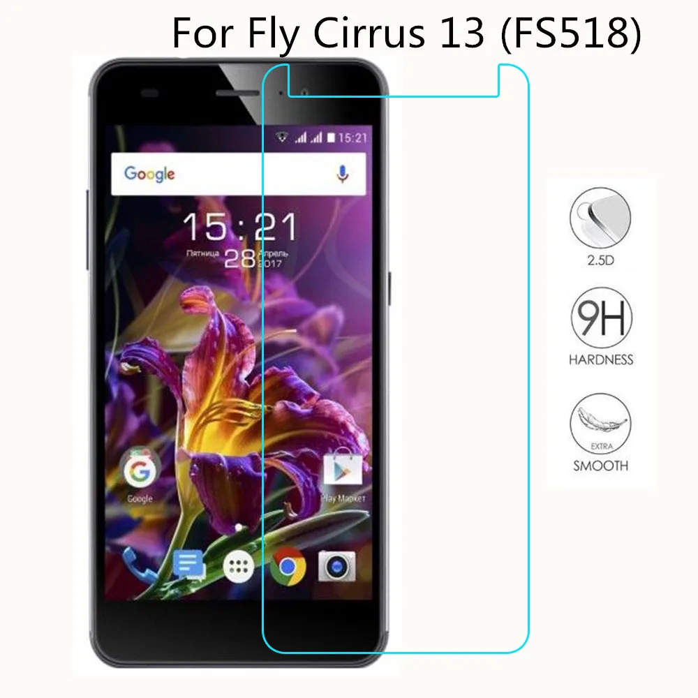 Новый Экран протектор телефон для Fly Cirrus 13 (FS518) закаленное Стекло Защитная пленка