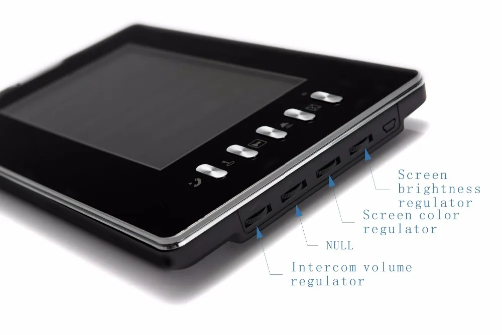 7Inch TFT  LCD Indoor  Monitor Alloy 3V6 Wired Intercom Video Door Phone